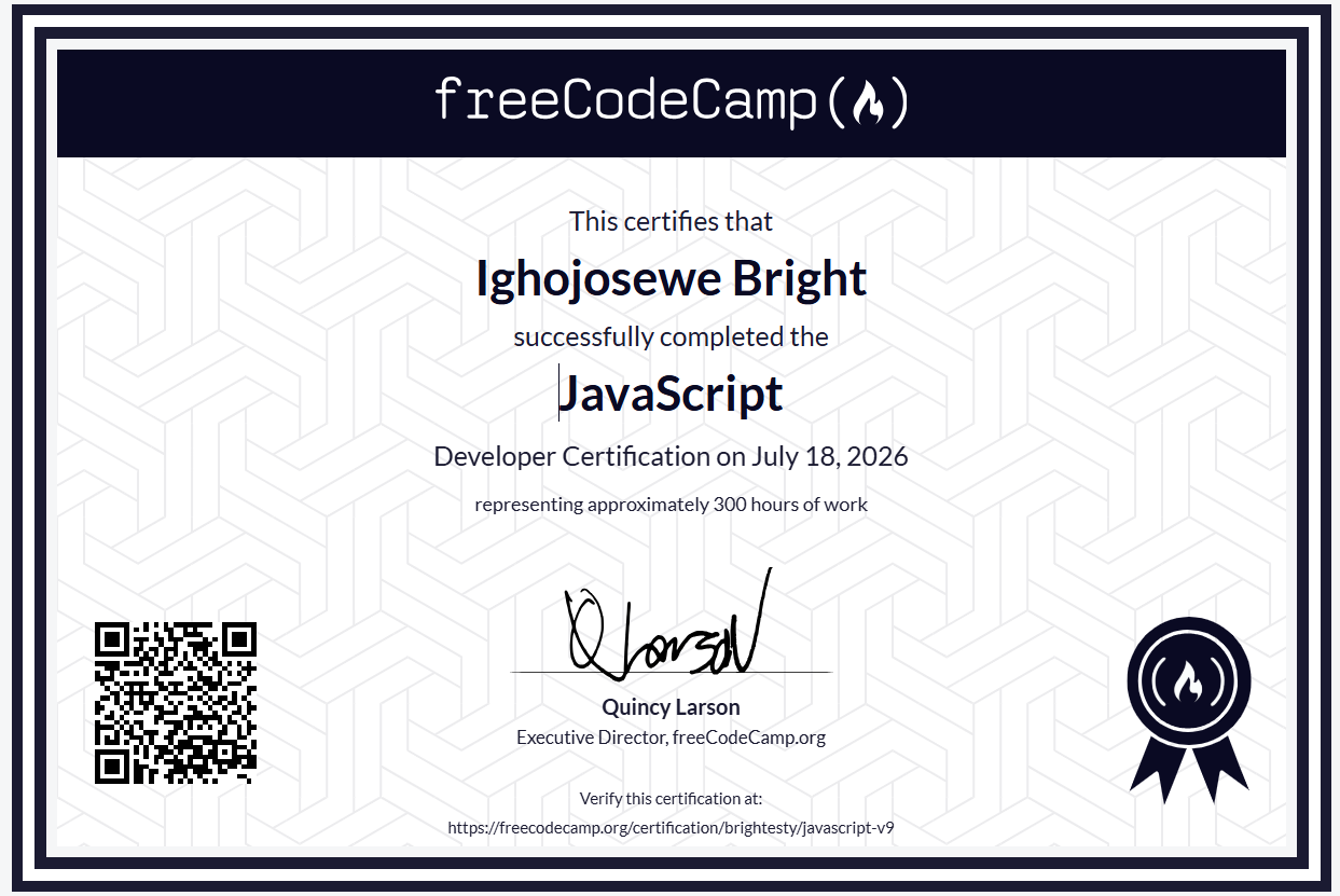 JavaScript Certification